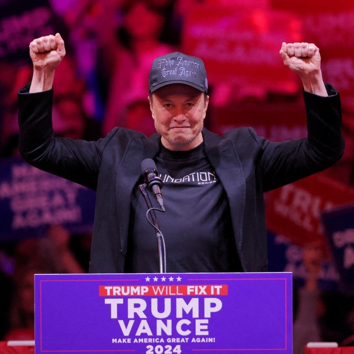 Elon Musk Dark Gothic MAGA Hat Embroidered Dark MAGA Trump 2024 Black Hat Donald Trump Merch Elon Musk Dark Gothic MAGA Hat Embroidered Dark MAGA Trump 2024 Black Hat Donald Trump Merch
