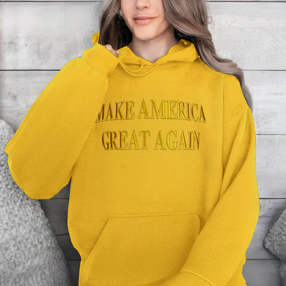 Elon Musk Gold Make America Great Again Hoodie MAGA Golden Hoodie Trump 2024 Merch Elon Musk Gold Make America Great Again Hoodie MAGA Golden Hoodie Trump 2024 Merch