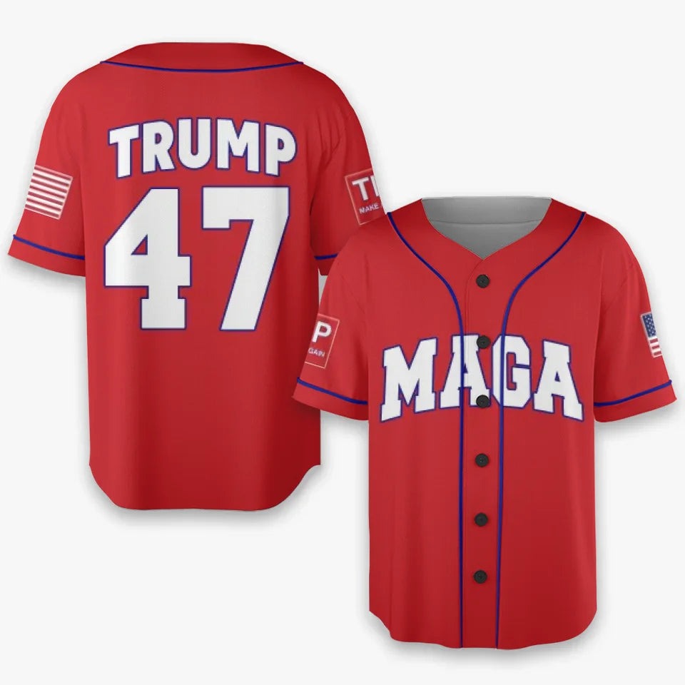 MAGA Trump 47 Baseball Jersey Trump Make America Great Again 2024 Jersey Gifts For Voters MAGA Trump 47 Baseball Jersey Trump Make America Great Again 2024 Jersey Gifts For Voters
