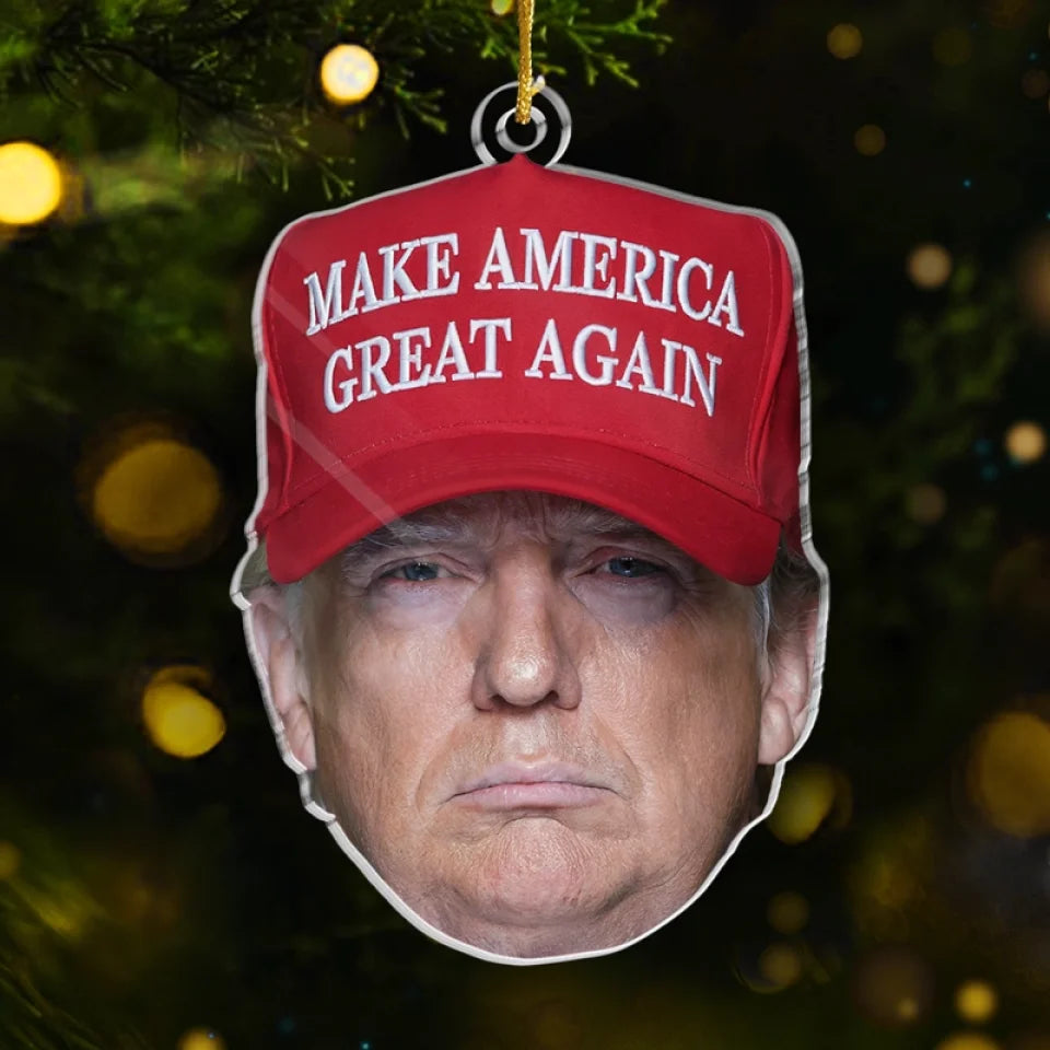 Make America Great Again Trump 2024 Ornament Shape MAGA Merch I Stand With Trump Xmas Ornament Make America Great Again Trump 2024 Ornament Shape MAGA Merch I Stand With Trump Xmas Ornament
