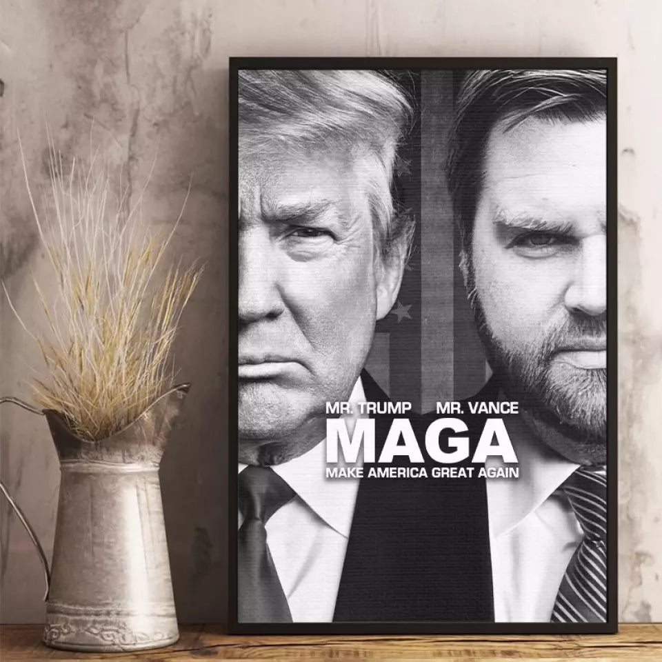 Mr Trump Mr Vance Maga Poster Make America Great Again Trump Vance Merch Patriotic Decor Mr Trump Mr Vance Maga Poster Make America Great Again Trump Vance Merch Patriotic Decor