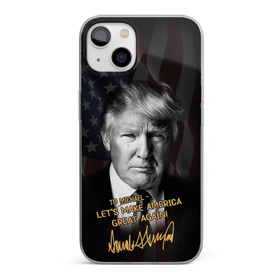 Personalized Let's Make America Great Again Trump Phone Case MAGA Pro Trump 2024 Merch Personalized Let's Make America Great Again Trump Phone Case MAGA Pro Trump 2024 Merch