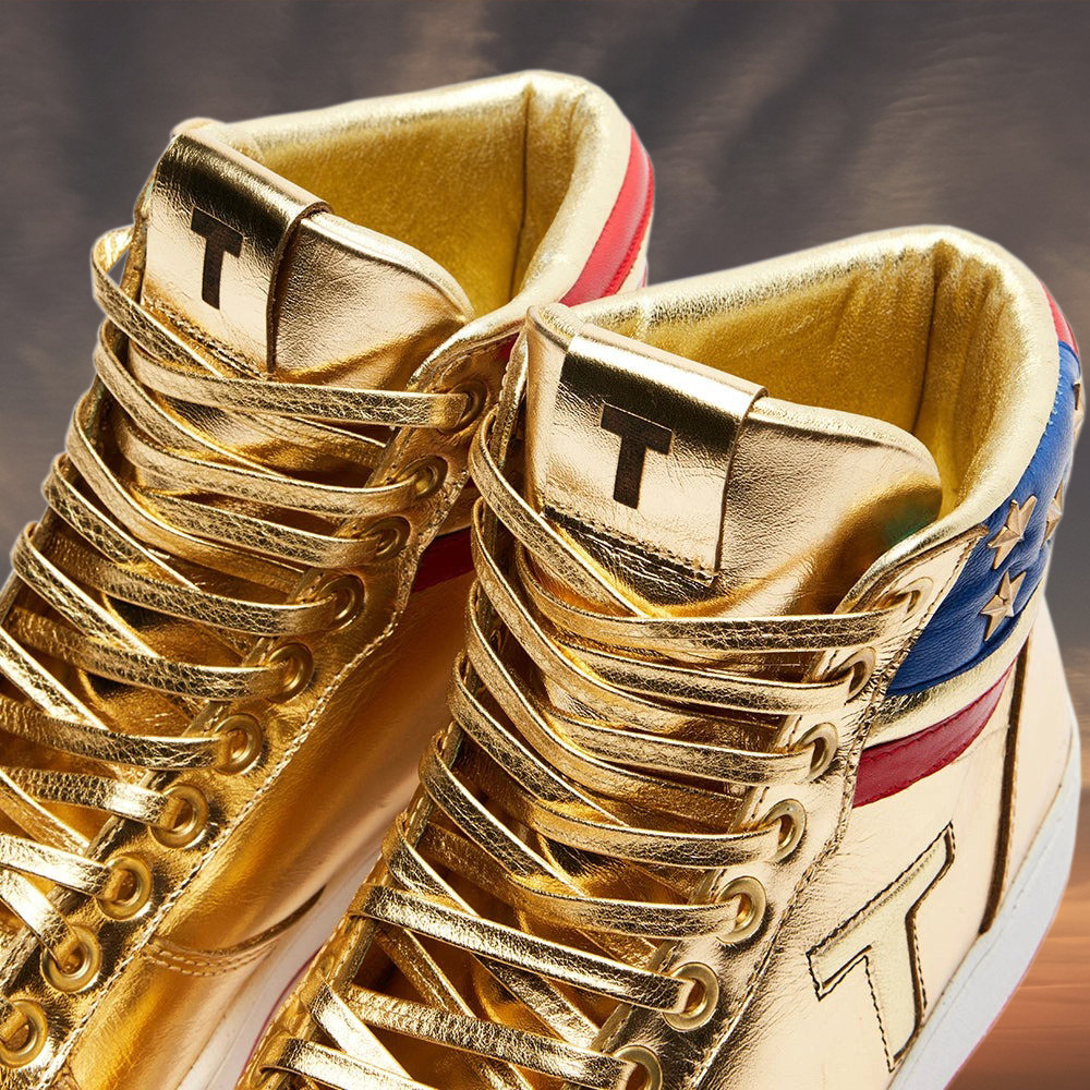 The Never Surrender Trump Golden Sneakers Recreation MAGA Merch Trump 2024 Shoes Patriotic Gifts The Never Surrender Trump Golden Sneakers Recreation MAGA Merch Trump 2024 Shoes Patriotic Gifts