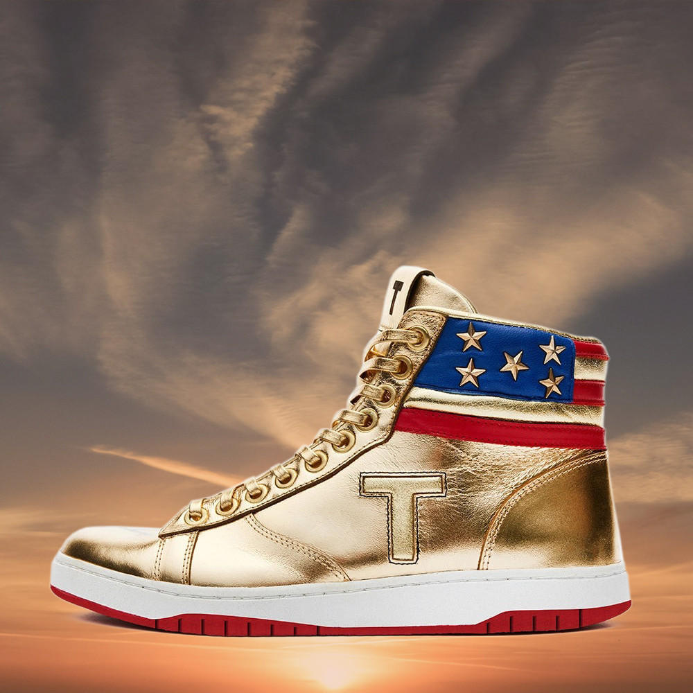 The Never Surrender Trump Golden Sneakers Recreation MAGA Merch Trump 2024 Shoes Patriotic Gifts The Never Surrender Trump Golden Sneakers Recreation MAGA Merch Trump 2024 Shoes Patriotic Gifts