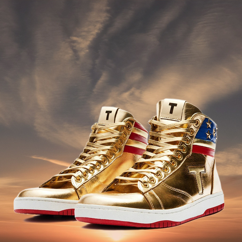 The Never Surrender Trump Golden Sneakers Recreation MAGA Merch Trump 2024 Shoes Patriotic Gifts The Never Surrender Trump Golden Sneakers Recreation MAGA Merch Trump 2024 Shoes Patriotic Gifts