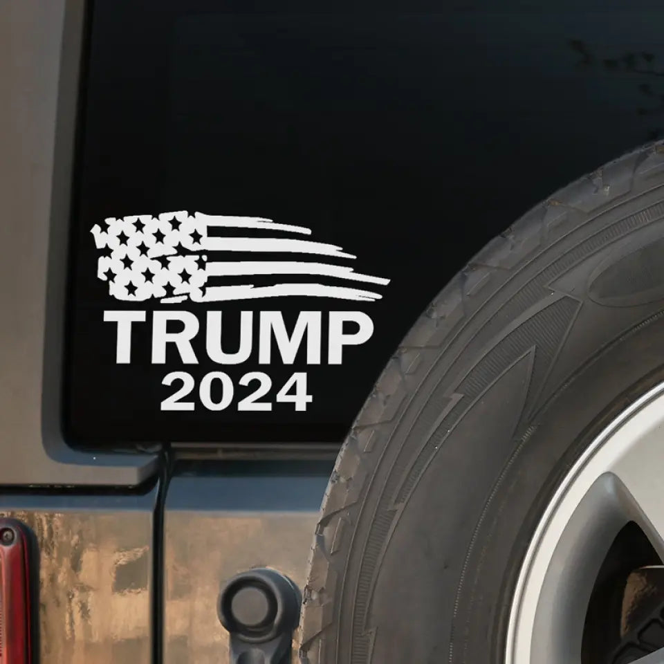 Trump 2024 Car Sticker President Donald Trump Decal MAGA Merchandise Patriotic Decor Trump 2024 Car Sticker President Donald Trump Decal MAGA Merchandise Patriotic Decor