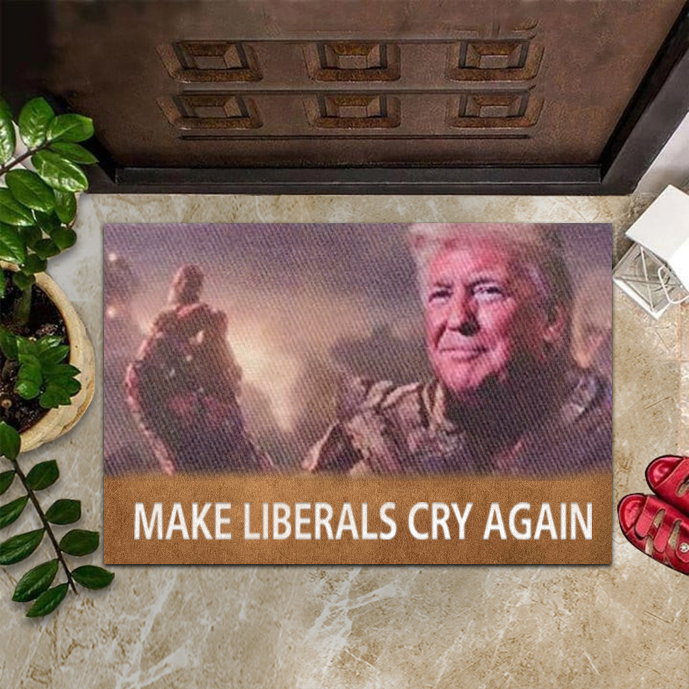Trump 2024 Make Liberals Cry Again Doormat Support Donald Trump MAGA For Home Decor Trump 2024 Make Liberals Cry Again Doormat Support Donald Trump MAGA For Home Decor