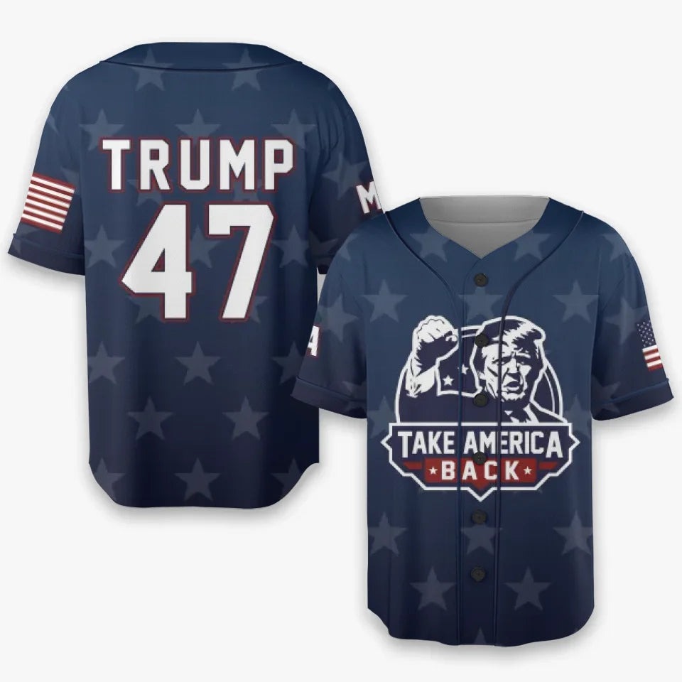 Trump 47 Take America Back Baseball Jersey Pro Trump 2024 Jersey Gifts For MAGA Supporters Trump 47 Take America Back Baseball Jersey Pro Trump 2024 Jersey Gifts For MAGA Supporters