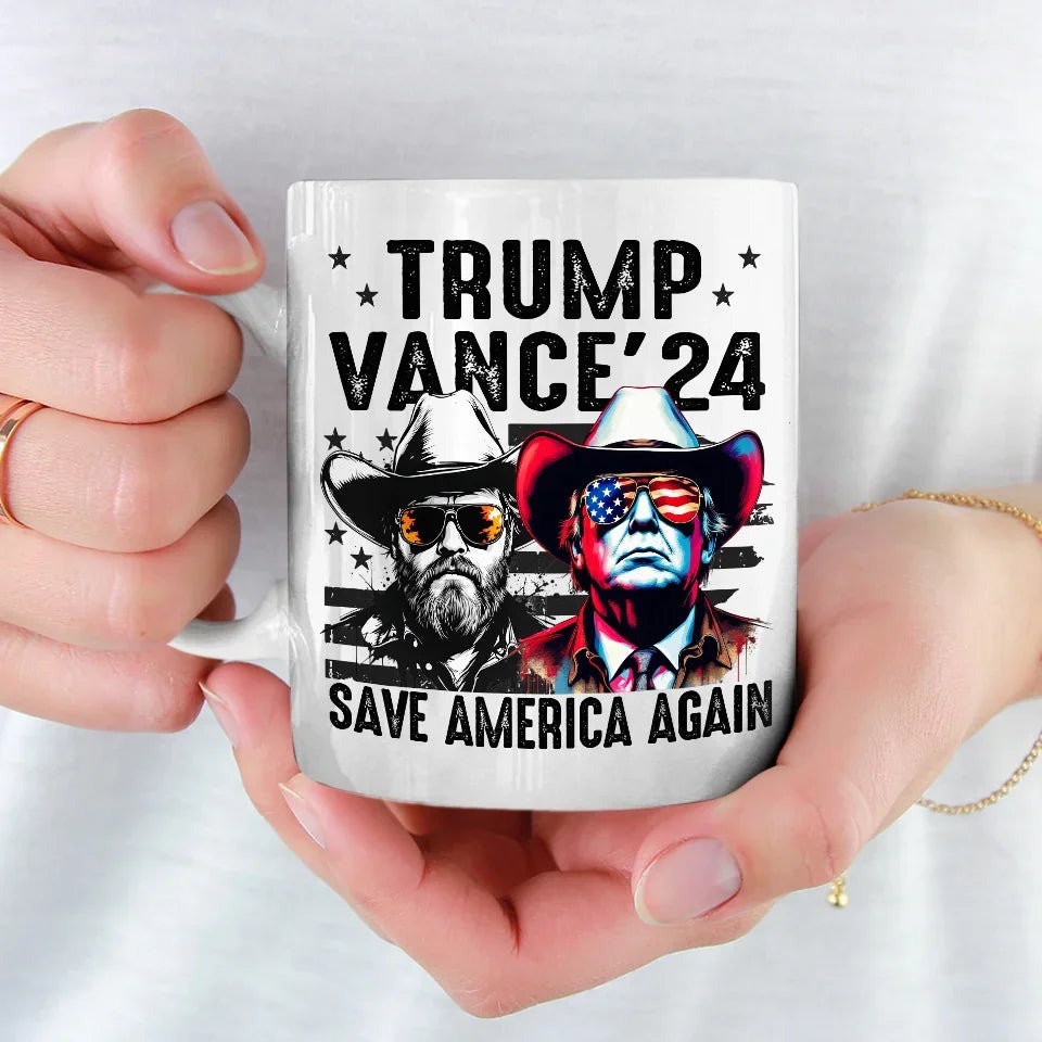 Trump Vance 24 Save America Again Mug Donald Trump For President Supporters Mug MAGA Merch Trump Vance 24 Save America Again Mug Donald Trump For President Supporters Mug MAGA Merch