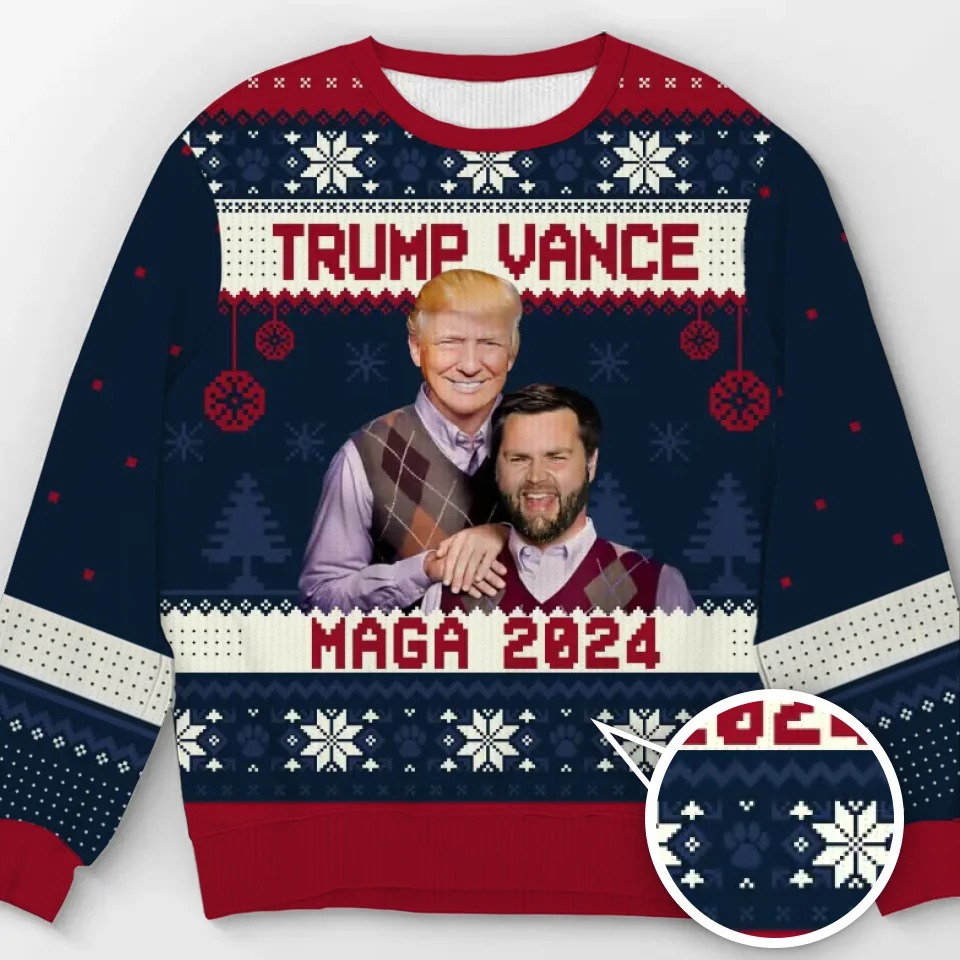 Trump Vance MAGA 2024 Christmas Ugly Sweater Trump Vance For President For VP 47 Sweater Trump Vance MAGA 2024 Christmas Ugly Sweater Trump Vance For President For VP 47 Sweater