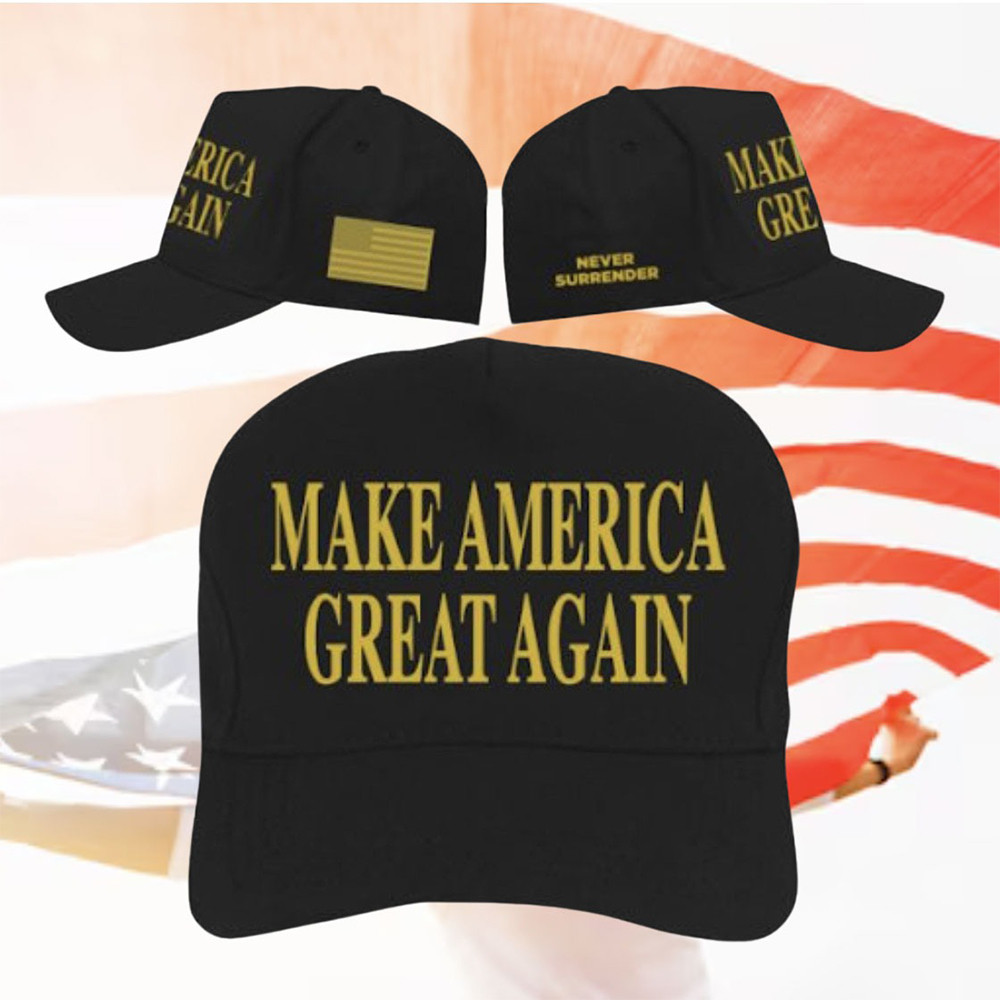 Black Gold Dark MAGA Hat Make America Great Again Black Dark Hat Official Merchandise Black Gold Dark MAGA Hat Make America Great Again Black Dark Hat Official Merchandise