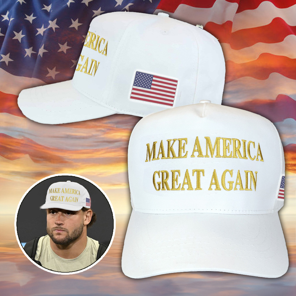 Bosa Maga Hat Embroidered White Make America Great Again Hat Donald Trump Merch Bosa Maga Hat Embroidered White Make America Great Again Hat Donald Trump Merch