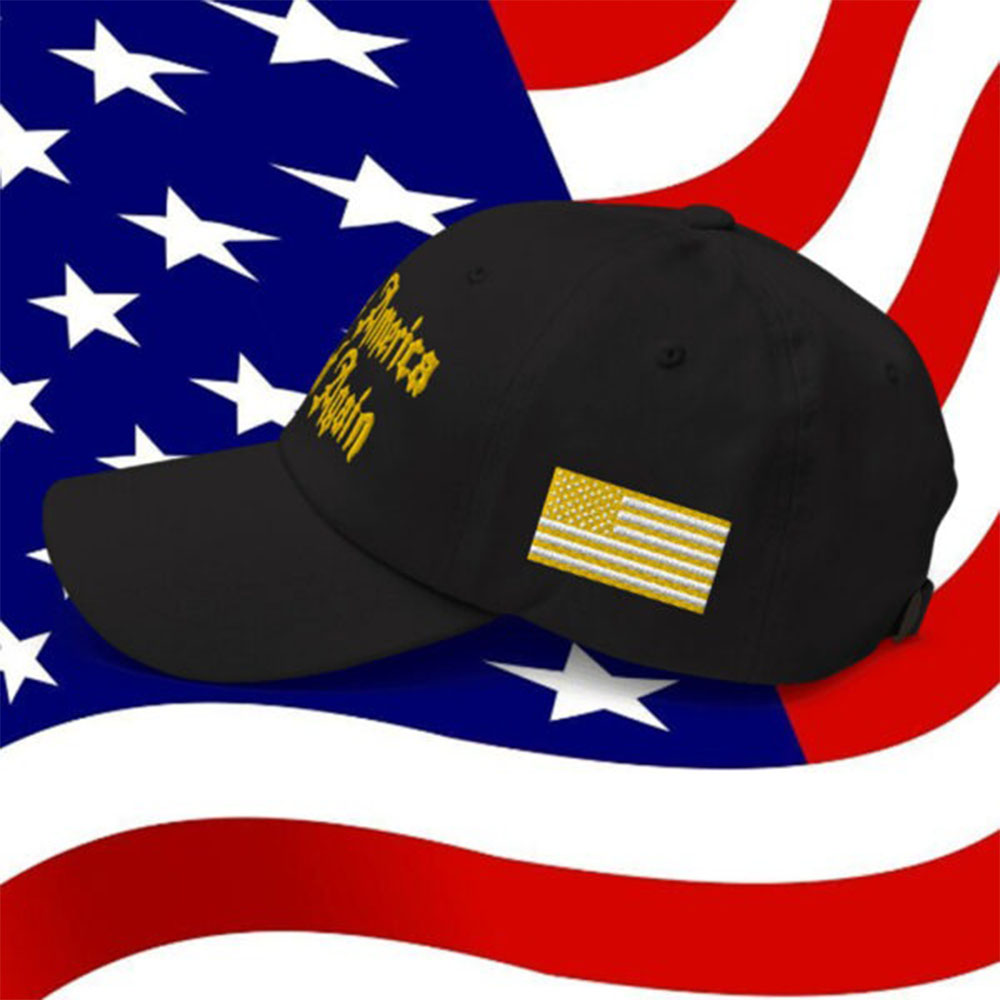Dark Gothic Maga Hat Black And Gold Maga Hat Dark Gothic Maga Hat Black And Gold Maga Hat