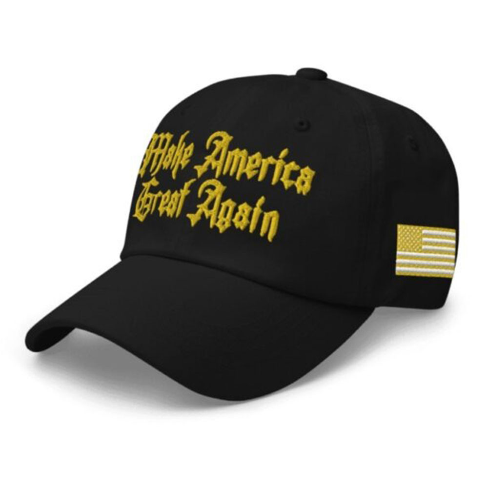 Dark Gothic MAGA Hat Make America Great Again Donald Trump Merch Dark Gothic MAGA Hat Make America Great Again Donald Trump Merch