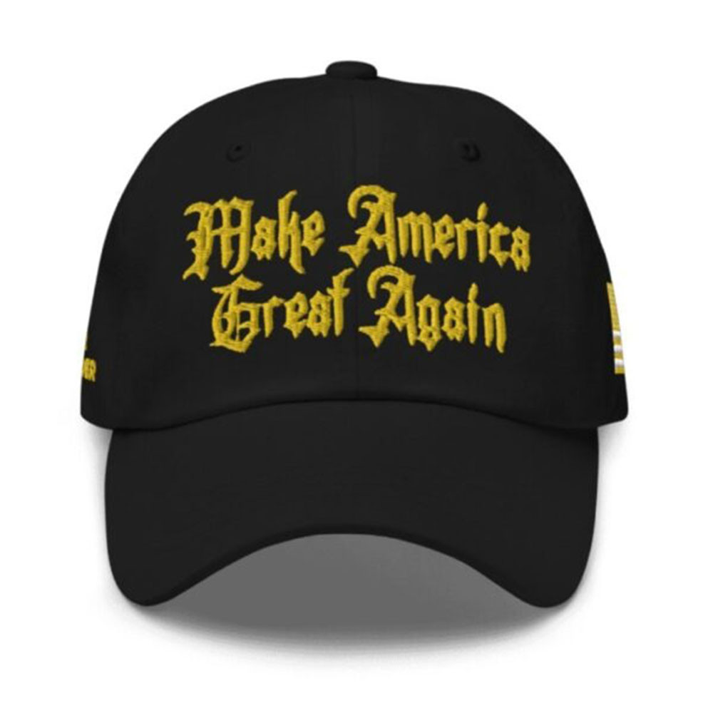 Dark Gothic MAGA Hat Make America Great Again Donald Trump Merch Dark Gothic MAGA Hat Make America Great Again Donald Trump Merch