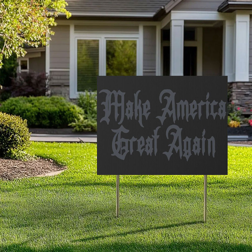 Dark Gothic MAGA Yard Sign Elon Musk Dark MAGA Yard Sign Vote For Trump Dark Gothic MAGA Yard Sign Elon Musk Dark MAGA Yard Sign Vote For Trump