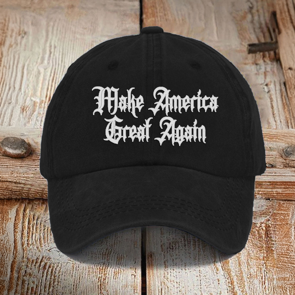 Dark Gothic Magaelon Maga Hat Make America Great Again Hat Trump 2024 Merch Dark Gothic Magaelon Maga Hat Make America Great Again Hat Trump 2024 Merch