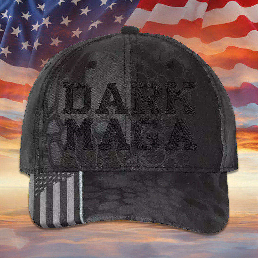Dark Maga Hat Embroidered Camo Make America Great Again Cap President Trump 45-47 Hat Dark Maga Hat Embroidered Camo Make America Great Again Cap President Trump 45-47 Hat