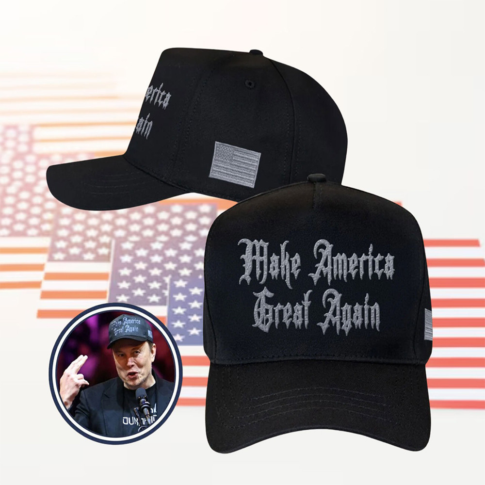 Elon Musk Dark Gothic MAGA Hat Vote For Trump Make America Great Again Black MAGA Hat Elon Musk Dark Gothic MAGA Hat Vote For Trump Make America Great Again Black MAGA Hat