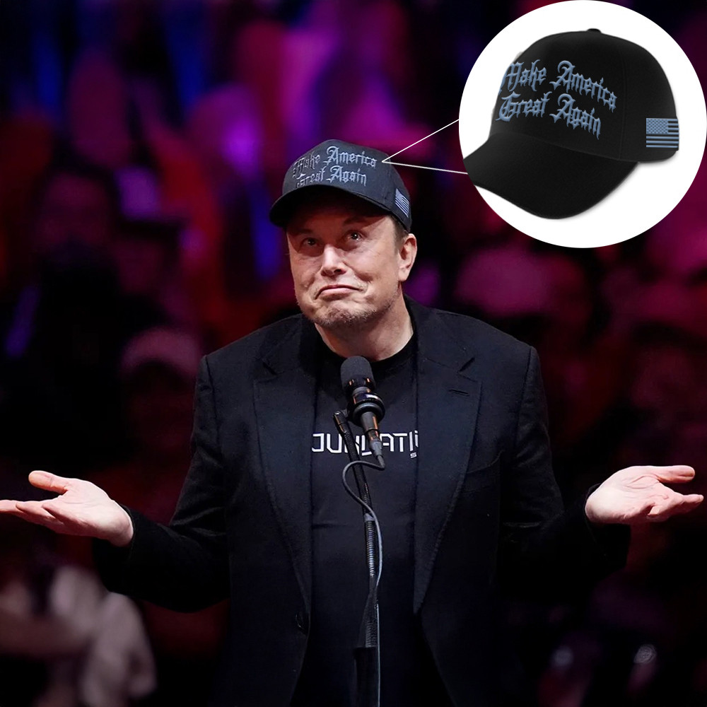 Elon Musk Dark Maga Hat Embroidered Black Maga Hat Donald Trump 2024 Merchandise Elon Musk Dark Maga Hat Embroidered Black Maga Hat Donald Trump 2024 Merchandise