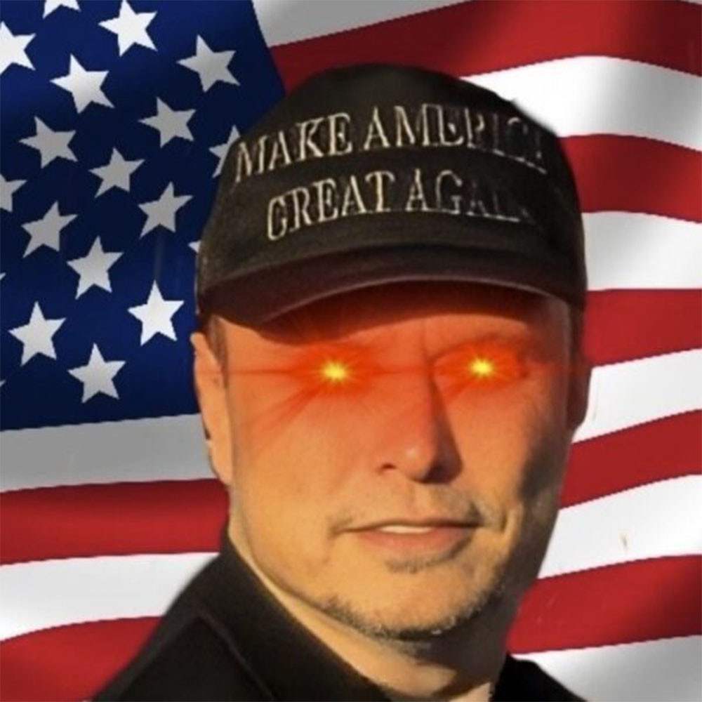 Elon Musk Dark Maga Hat Make America Great Again Hat Elon Musk Dark Maga Hat Make America Great Again Hat