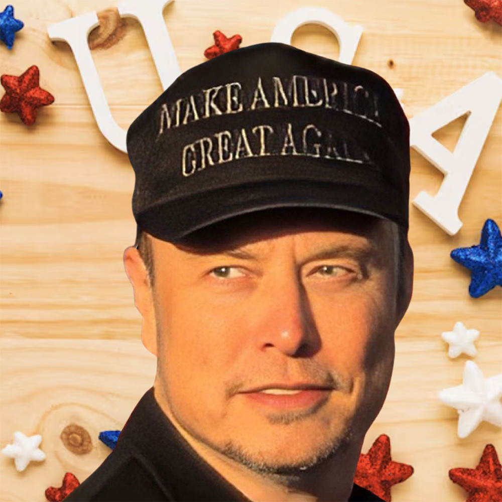 Elon Musk Trump Black Dark MAGA Hat Make America Great Again Never Surrender Trump Cap Elon Musk Trump Black Dark MAGA Hat Make America Great Again Never Surrender Trump Cap