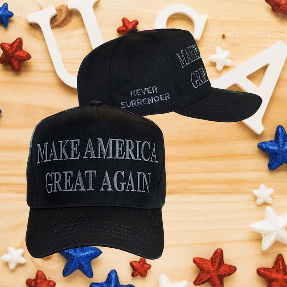 Elon Musk Trump Black Dark MAGA Hat Make America Great Again Never Surrender Trump Cap Elon Musk Trump Black Dark MAGA Hat Make America Great Again Never Surrender Trump Cap