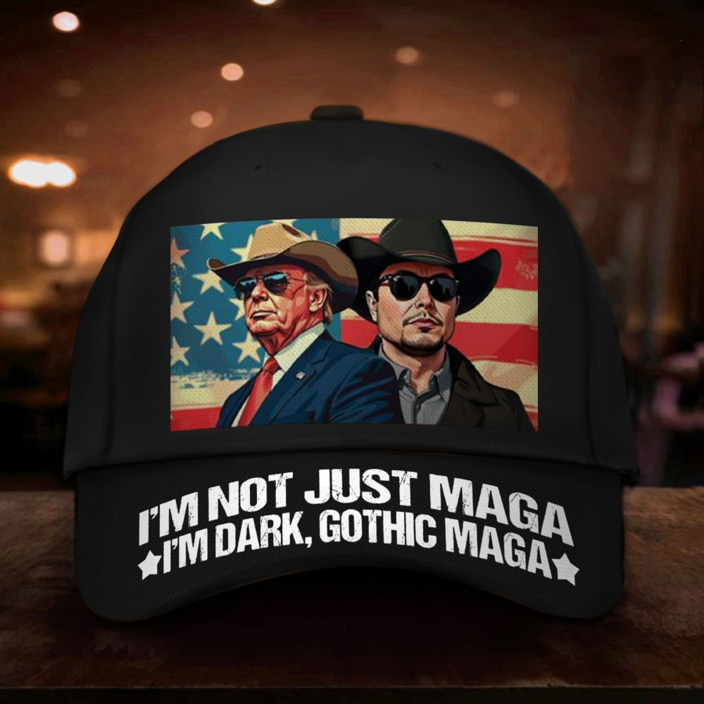 I'm Not Just Maga I'm Dark Gothic Maga Hat Elon Musk Trump Hat Make America Great Again I'm Not Just Maga I'm Dark Gothic Maga Hat Elon Musk Trump Hat Make America Great Again