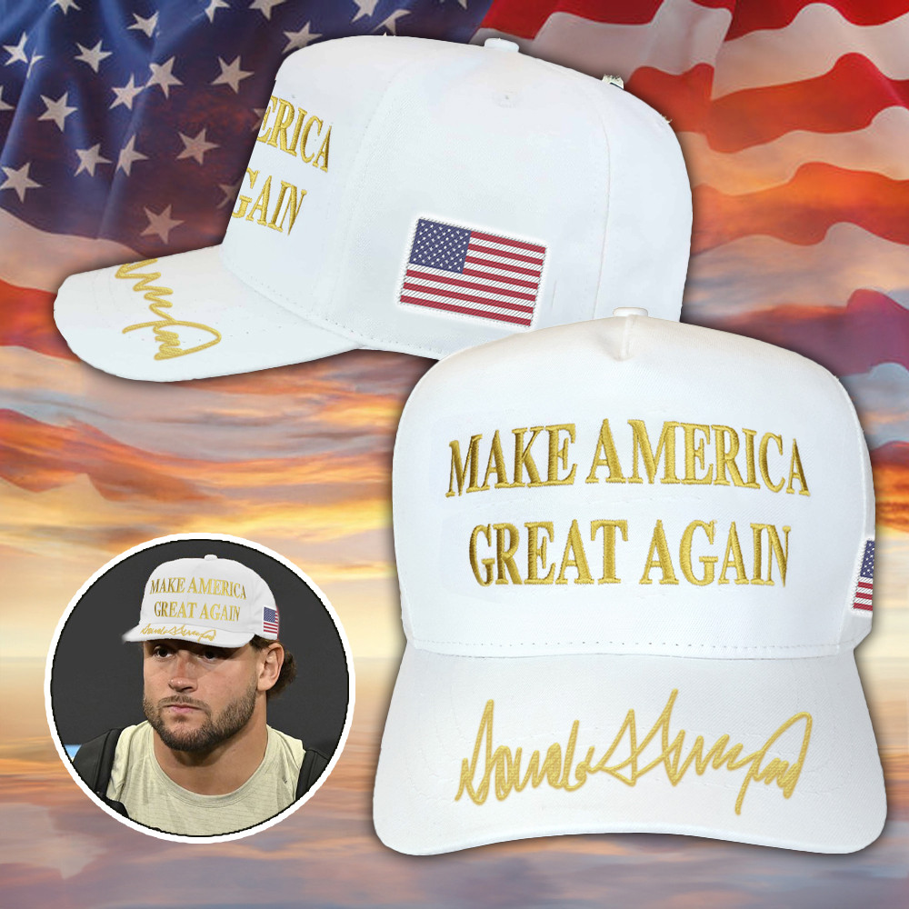Nick Bosa Maga Hat Embroidered White Make America Great Again Hat Trump 2024 Merch Nick Bosa Maga Hat Embroidered White Make America Great Again Hat Trump 2024 Merch