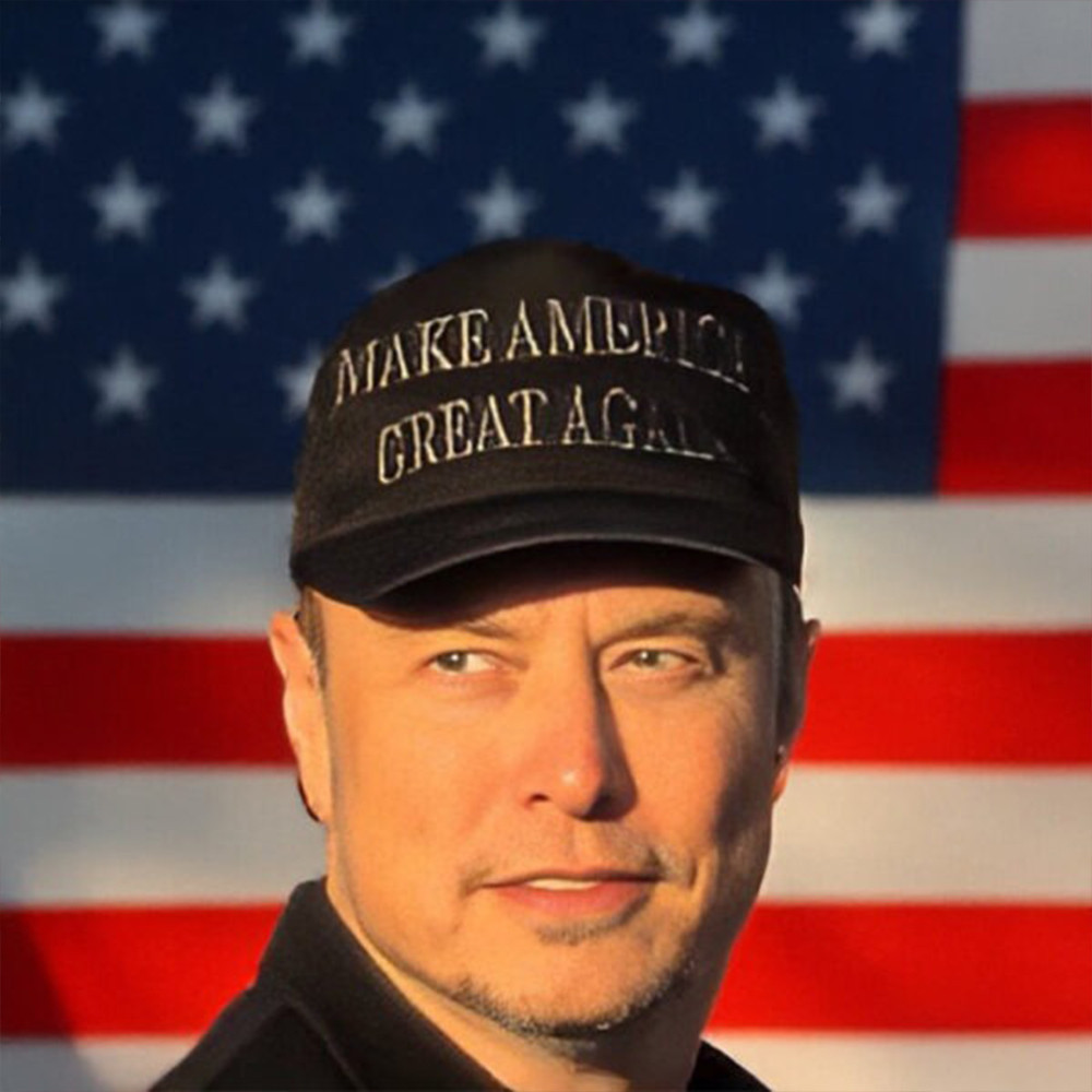 Trump Dark MAGA Hat Elon Musk Make America Great Again Hat Trump Dark MAGA Hat Elon Musk Make America Great Again Hat