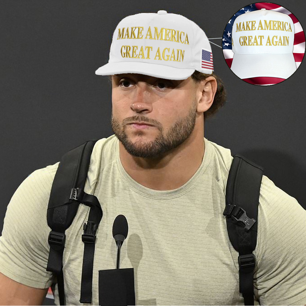White Maga Hat Embroidered Nick Bosa Hat Donald Trump Campaign Merchandise White Maga Hat Embroidered Nick Bosa Hat Donald Trump Campaign Merchandise